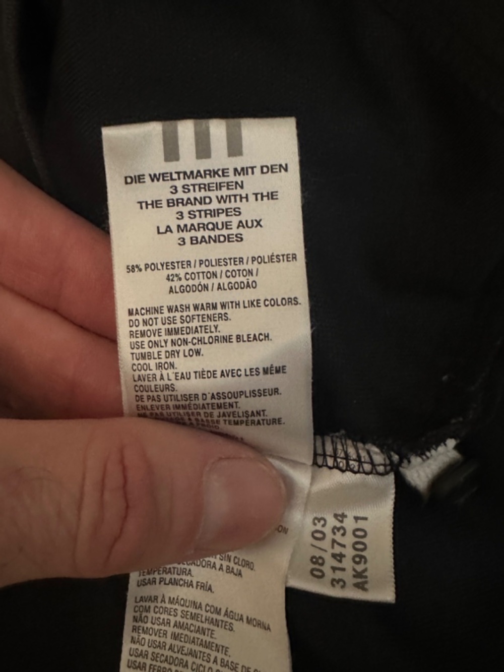 All Blacks Rugby Pullover Small Gently worn AUTHENTIC Adidas 58% polyester - Picture 8 of 8